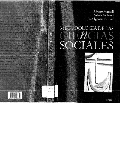 MetodologÍa De Las Ciencias Sociales Metodologia De Las Ciencias Sociales Marradi Archenti