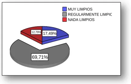 Gráfico No. 13 CONDICIONES DE LIMPIEZA 