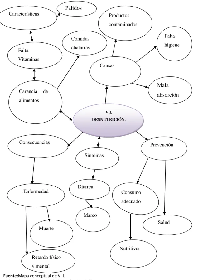 Gráfico  3Mapa conceptual de V. I.