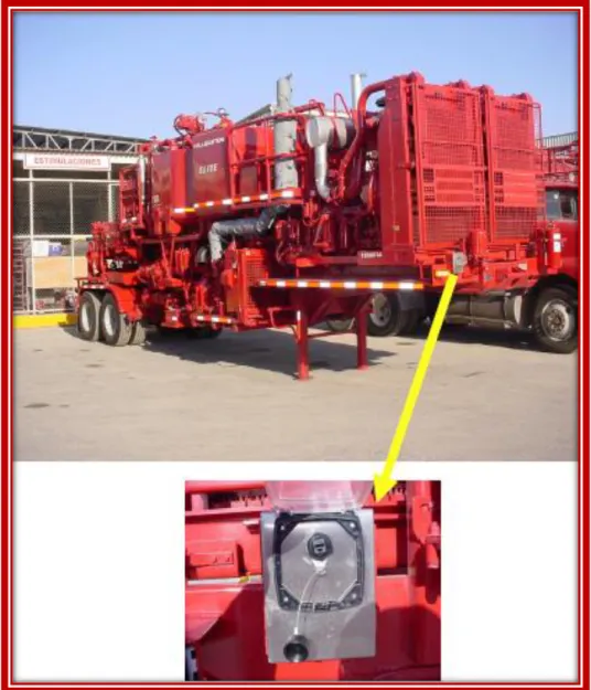 Fig. 8. Comunicación implementando cableado de la unidad de cementación al punto de control 