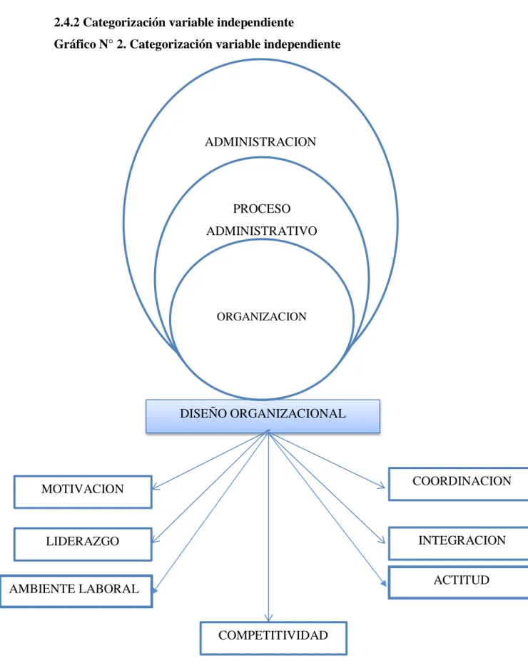 Gráfico N° 2. Categorización variable independiente 
