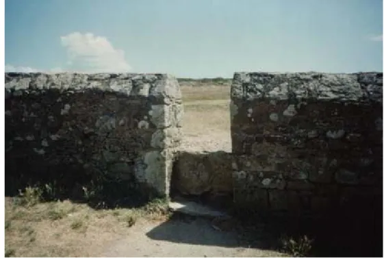 Figura 14: Muro del recinto. Entrada Sur.