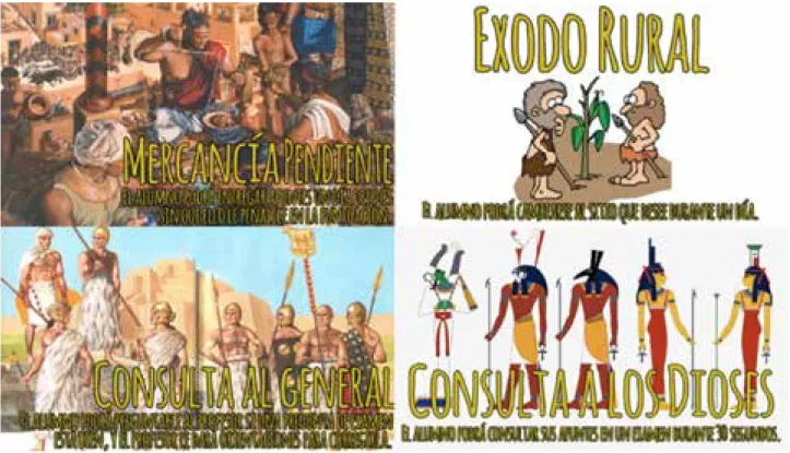 Figura 5. Algunos de los logros asociados al juego “La cuna de la historia”. Fuente: www.lacunahali- www.lacunahali-carnaso.com