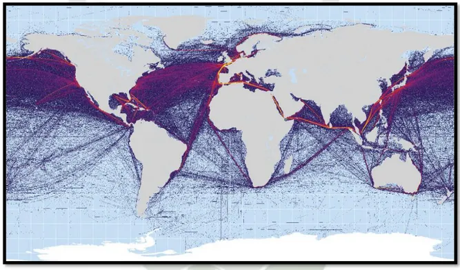 Figura 9 Tráfico Marítimo, Copyright 2015 por Visión Marítimo.