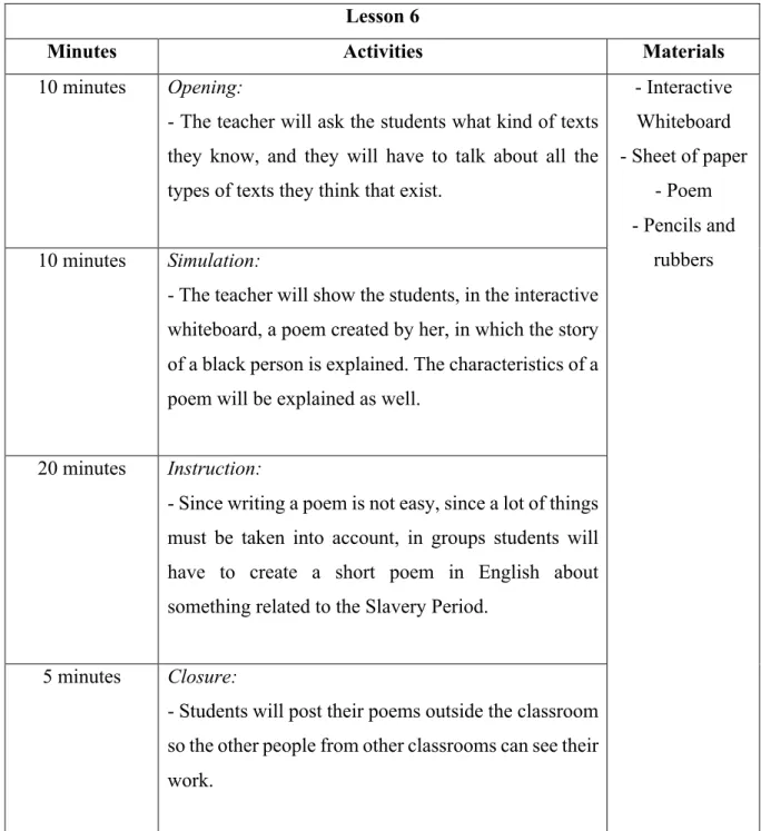 Table		11	-	Lesson	6	