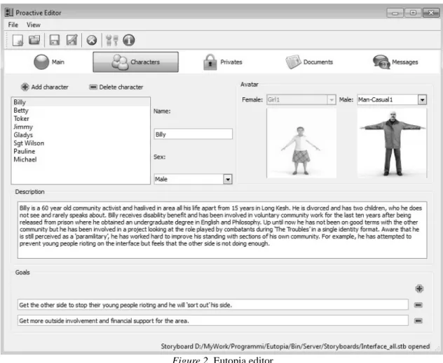Figure 2. Eutopia editor 