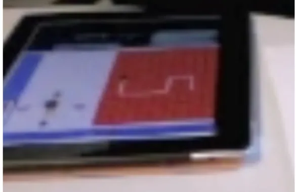 Figure 7. Trace mark left by the snail when Filippo programmed what he thought to  be the inverse sequence 