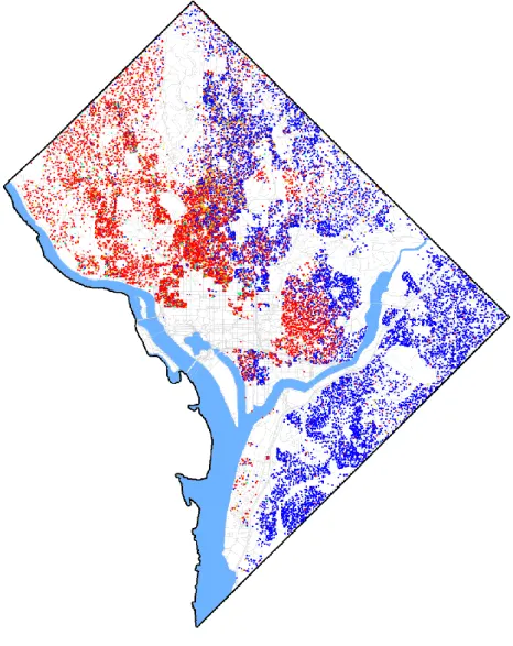 Figure 11 – Race density in Washington DC 