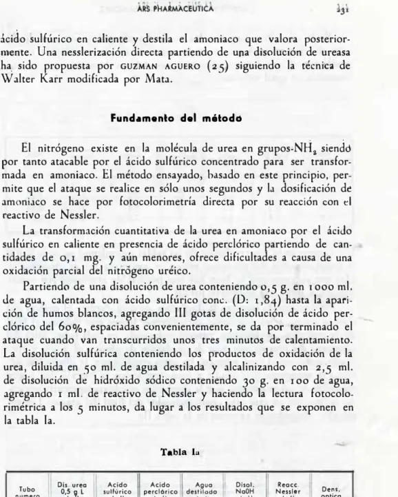 Tabla  la 