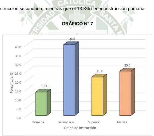 GRÁFICO N° 7 0.05.010.015.020.025.030.035.040.0