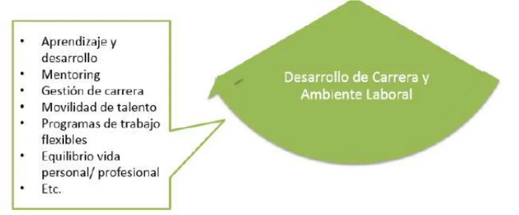 Figura 4. Desarrollo de Carrera y Ambiente Laboral Modelo Towers Watson (2016) 