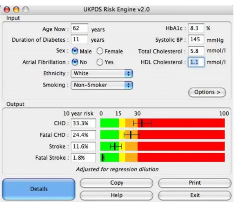 Figura 13. Program UKPDS Risk Engine 