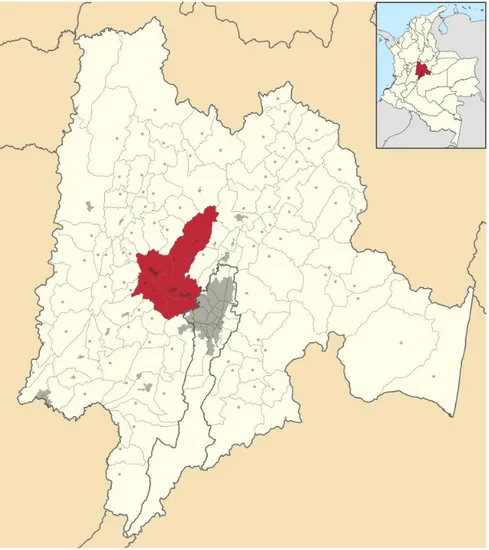 Ilustración 2: Mapa de la Provincia &#34;Sabana de Occidente&#34;, Departamento de Cundinamarca 