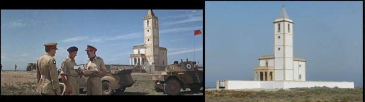 Ilustración 06. Restauración de la iglesia de Las Salinas de Cabo de Gata (Almería) y fotografía  actual