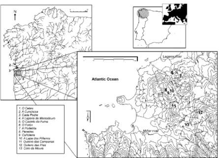 Fig. 1. Localitation map of the most site to name in the text.