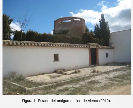 Figura 1. Estado del antiguo molino de viento (2012).