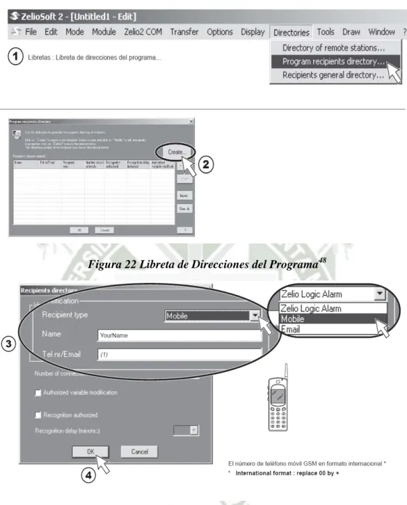 Figura 22 Libreta de Direcciones del Programa 48