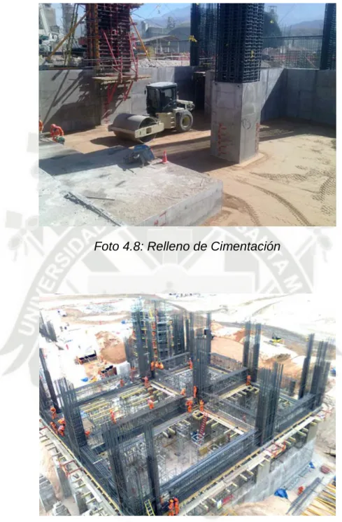 Foto 4.8: Relleno de Cimentación 