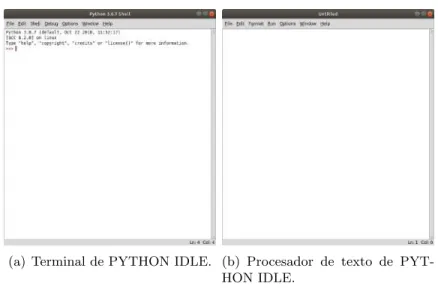 Figura 2.2. PYTHON IDLE (Fuente los autores).