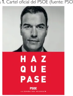 Figura 1. Cartel oficial del PSOE (fuente: PSOE) 