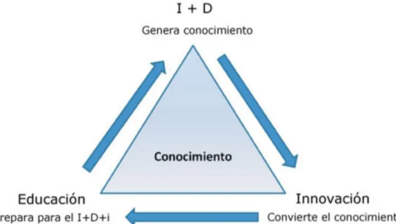 Figura 5. Triángulo del conocimiento 