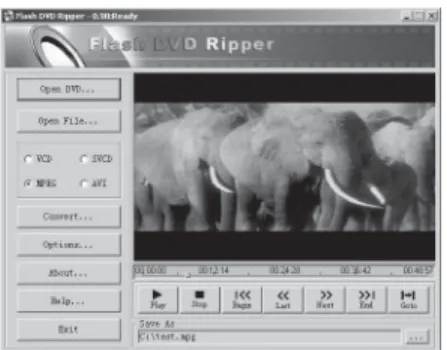 Figure 1: Flash DVD Ripper’s main interface.