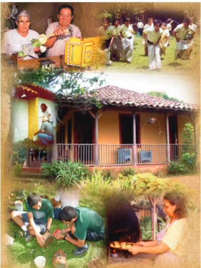 Foto 1. Imágenes del desplegable del Museo de Cultura Popular, Costa Rica.
