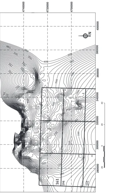 Fig. 12.- Mapa de Isobatas del T