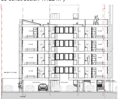 Ilustración No 1. Corte de arquitectura del plano del proyecto Edificio Carduus. 5.  DESARROLLO Y RESULTADOS 