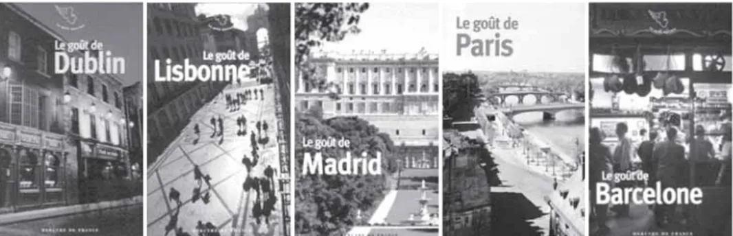 Figura 5. Guías turísticas da editorial Mercure da serie Le goût