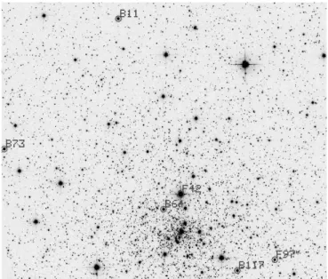 Fig. 2.—I-band ACS image showing the location of the present six spectro- spectro-scopic targets