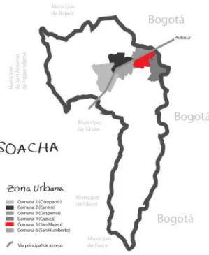 Ilustración 5 Localización comuna 5 Fuente: Ilustraciones https://issuu.com/mike92/docs/guia-mapas/4 