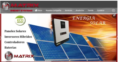 Figura 9 Productos Matriz. Fuente:  http://matrixenergysystems.com/es/content/4-nuestra- http://matrixenergysystems.com/es/content/4-nuestra-compania