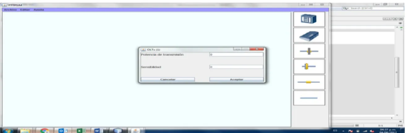 Figura 26. Parametrización OLT. 