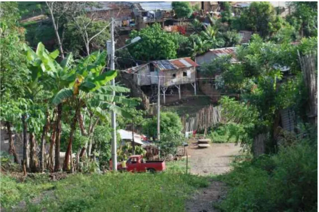 Figura 7. Barrios de Mocache en riesgo a deslizamientos 