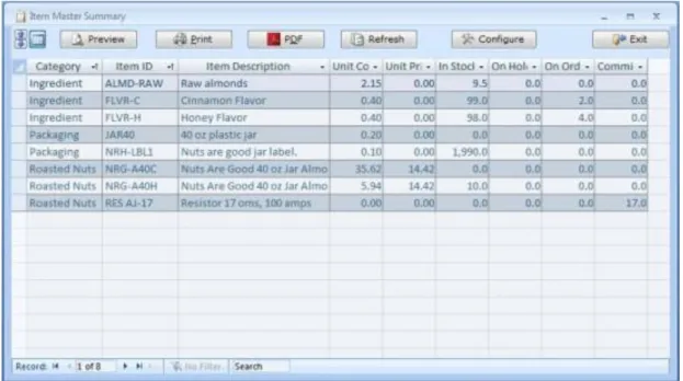 Ilustración 1 ABC Inventory Interfaz del software    Stockpile 