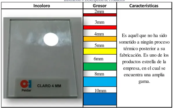 Ilustración 8 Descripción de Productos 