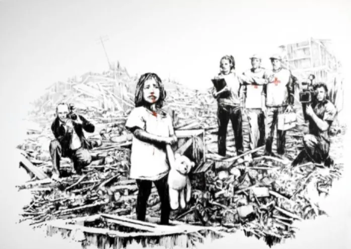 Ilustración de Banksy.
