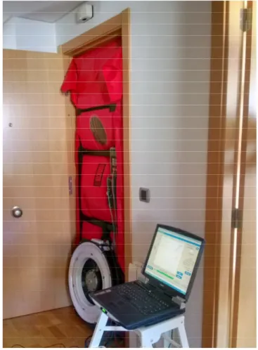 Figure 2. Blower door system. 