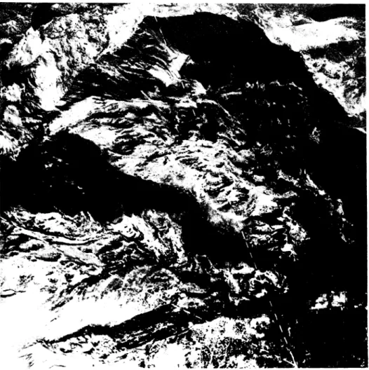 Foto 1. Detalle de una fotografía aérea que podemos comparar con la cartografía geomorfo- geomorfo-lógica (ver Fig