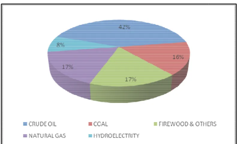 Figure 1-1 Primary energy consumption in Chile, 2006. Total: 301.000 GWh