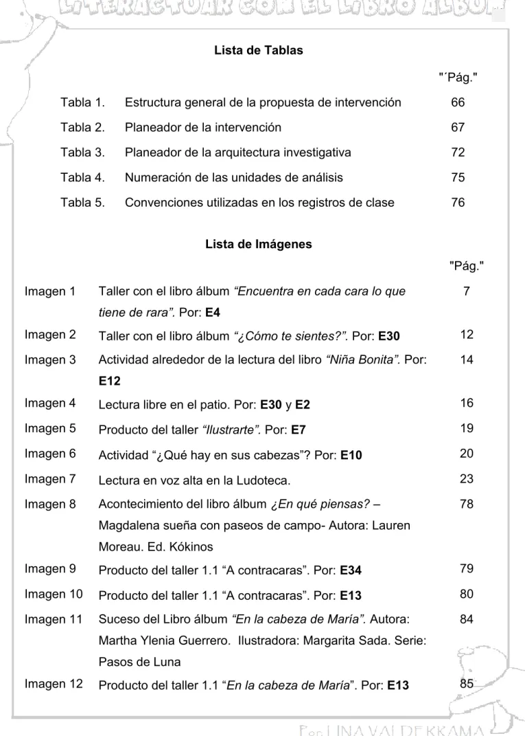 Tabla 1.  Estructura general de la propuesta de intervención  66 