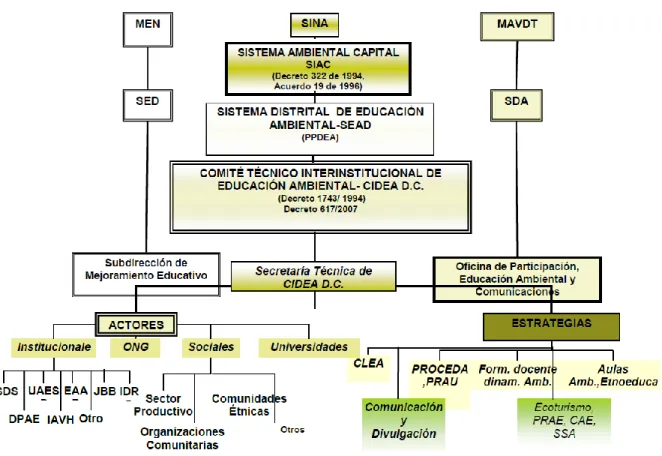Figura 1: estructura del CIDEA. Segundo periodo. 