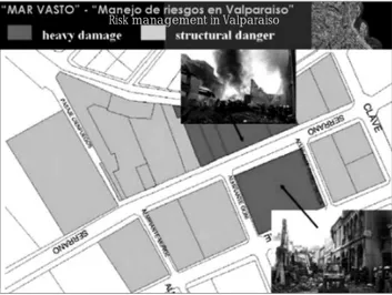 Figura 18. Explosión e incendio en la Calle Serrano (Valparaíso) Figure 18. Explosion and fire in Calle Serrano (Valparaiso)