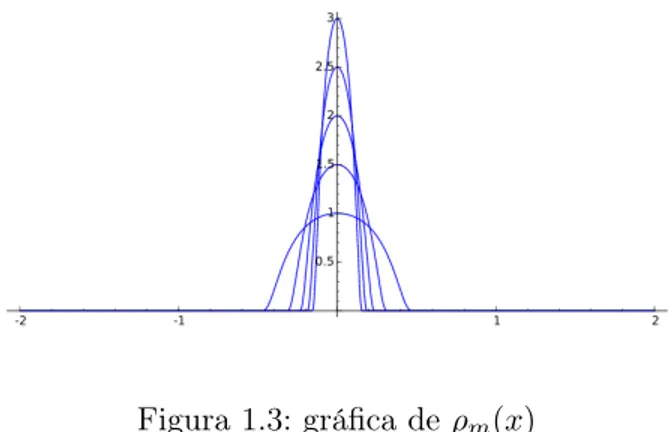 Figura 1.3: gráfica de ρ m (x)