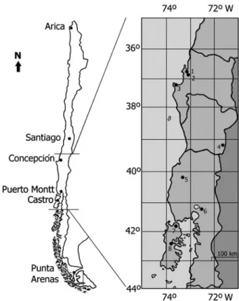 Table 1. Location, nitrogen concentration in the leaves of E. cordifolia, altitude and climate variables of the eight study sites