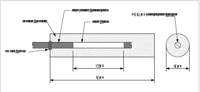 Figura 1. Esquema de la preparación de la muestra de concreto armado Figure 1. Arrangement of sample elaboration for reinforced concrete