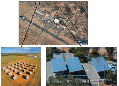 Fig.  7. Planta solar fotovoltaica en Aeropuerto Adelaida. Fuente: autores a partir de [21]