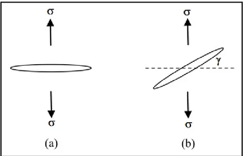 Figura 4-3. Casos simples para evaluar la precisión en el cálculo del SIF: (a)  Fractura sometida a una tracción perpendicular, (b) Fractura inclinada  º con 