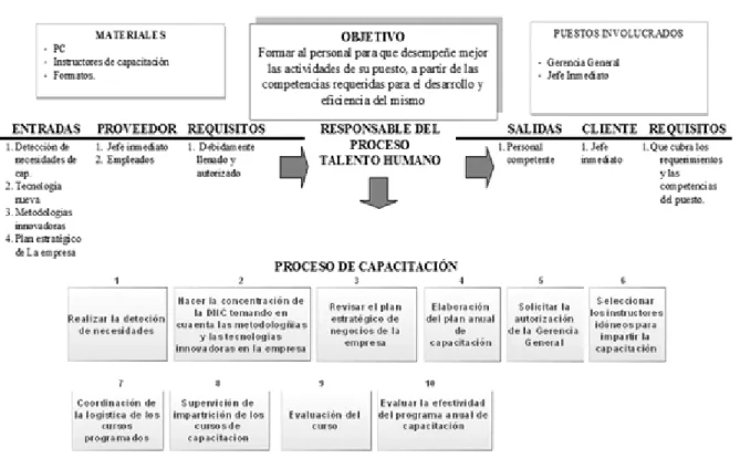 Figura 1. Plan de capacitación, esquema de implementación 